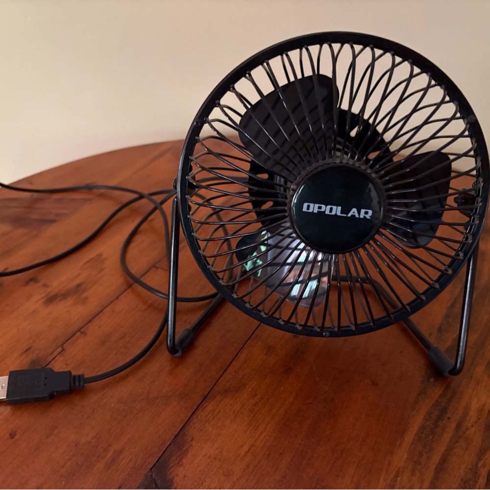 Opolar Black USB Desk Fan